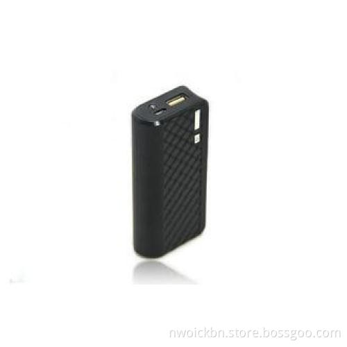 5600MAH Black Mini Portable USB Power Bank With LED Lights